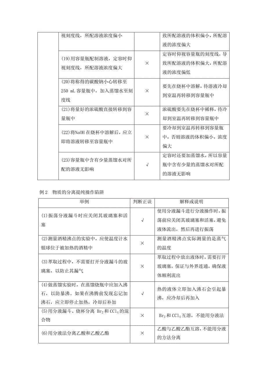 2022年高考化学考前三个月选择题满分策略第一篇专题九化学实验基础知识复习题_第5页