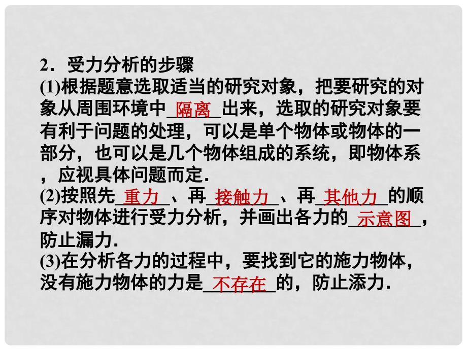 高中物理课件 3.4分析物体的受力情况课件 沪科版必修1_第3页