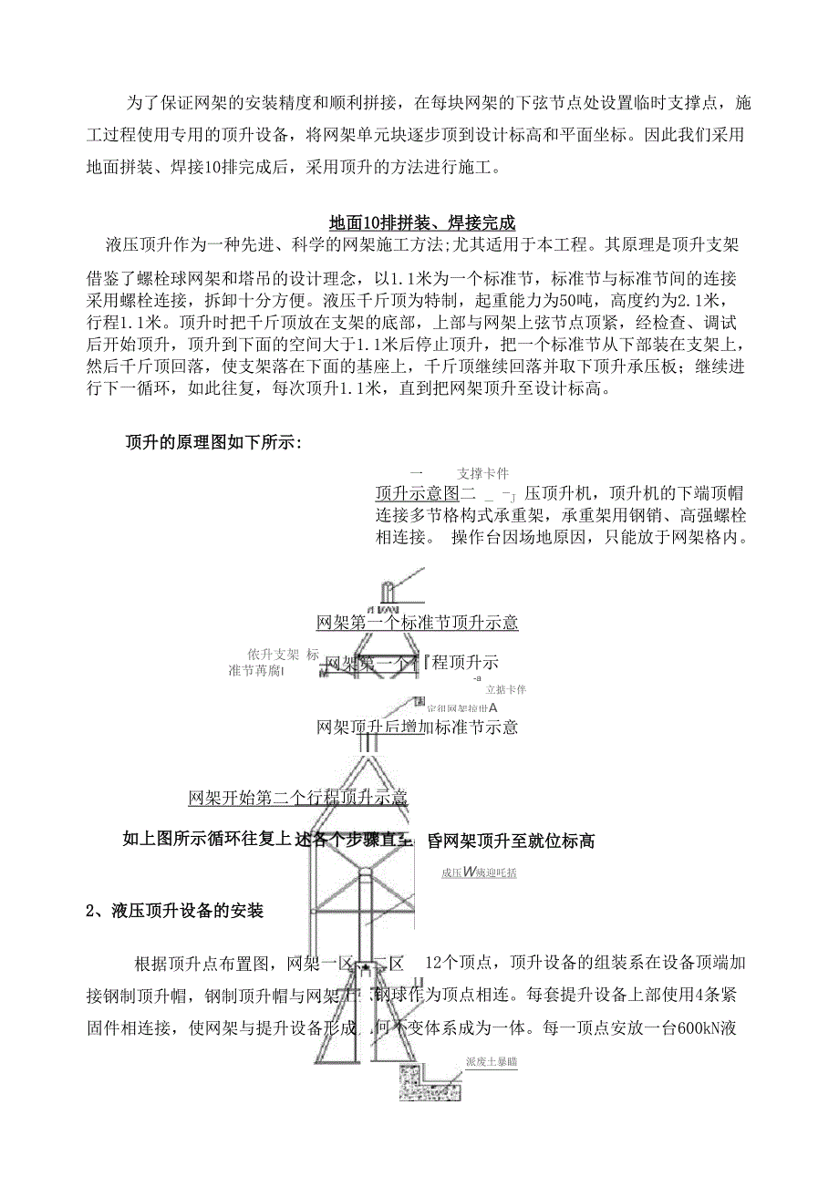 钢结构网架液压顶升施工工艺_第3页