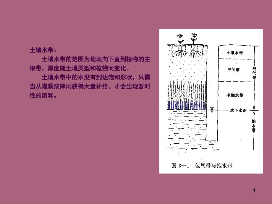 包气带垂直分带ppt课件_第1页