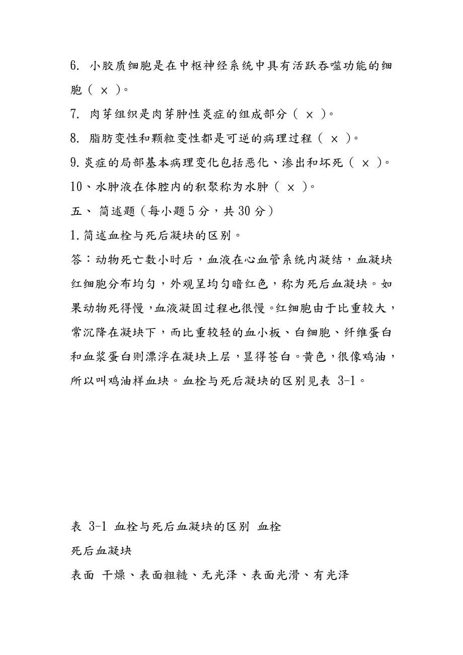 动物病理学模拟卷与答案_第5页