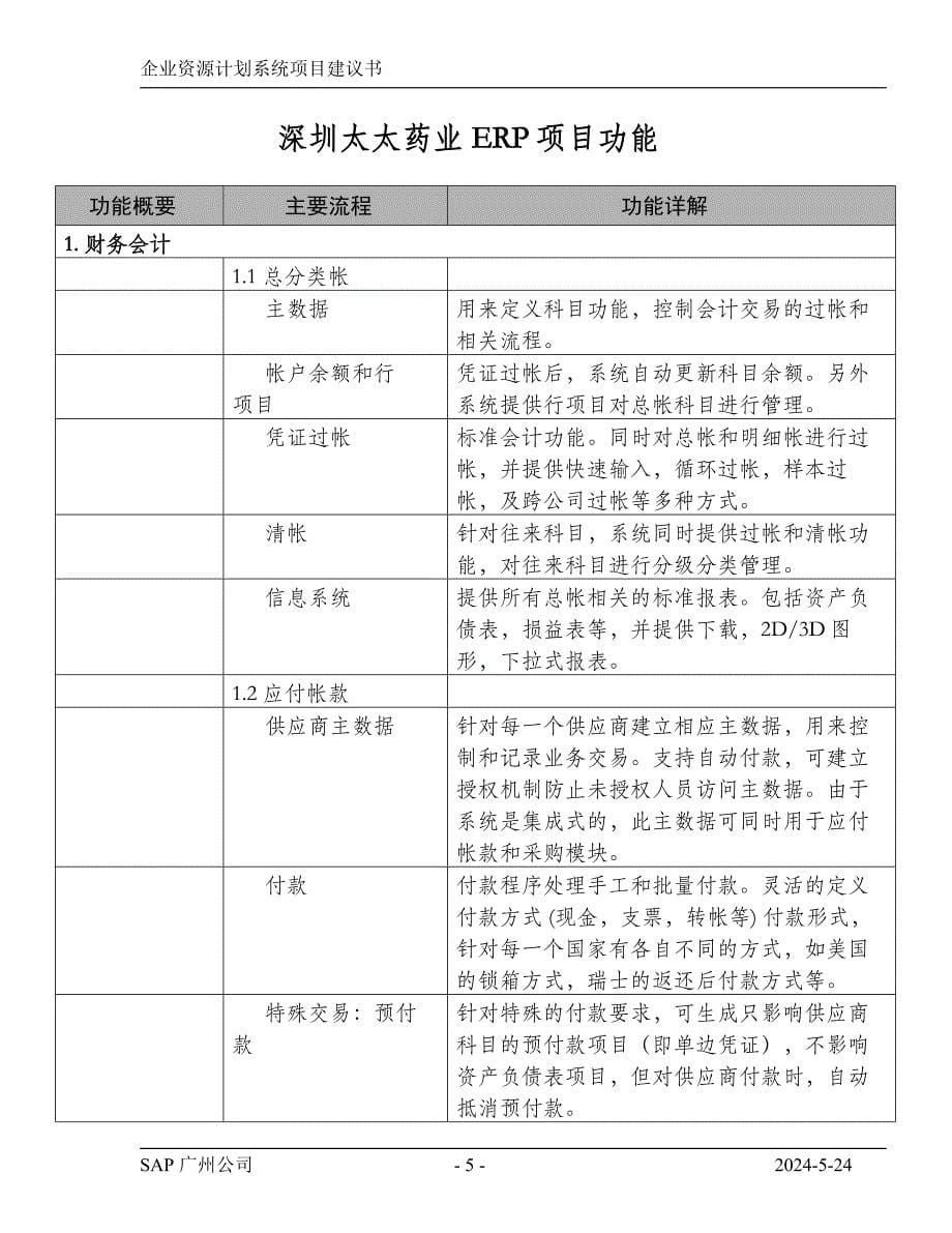 企业资源计划系统（sap）项目建议书_第5页