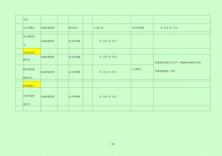 供应商准入评价表_第5页