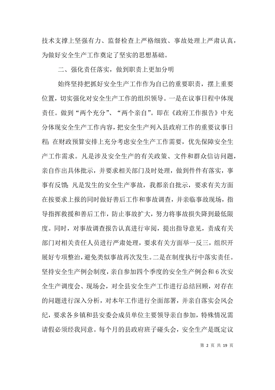 （精选）安全生产第一责任人履职情况报告_第2页