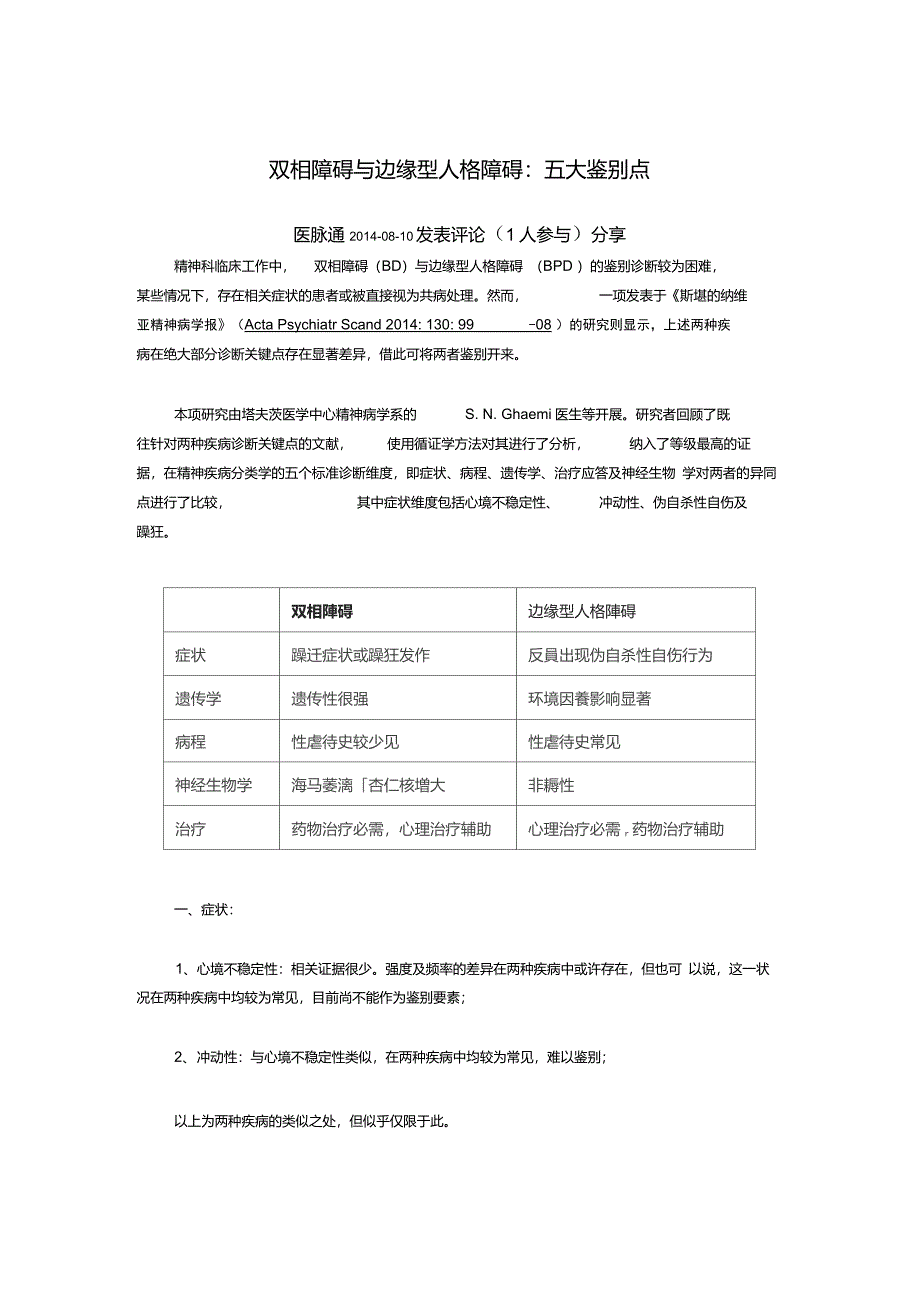 双相障碍与边缘型人格障碍_第1页