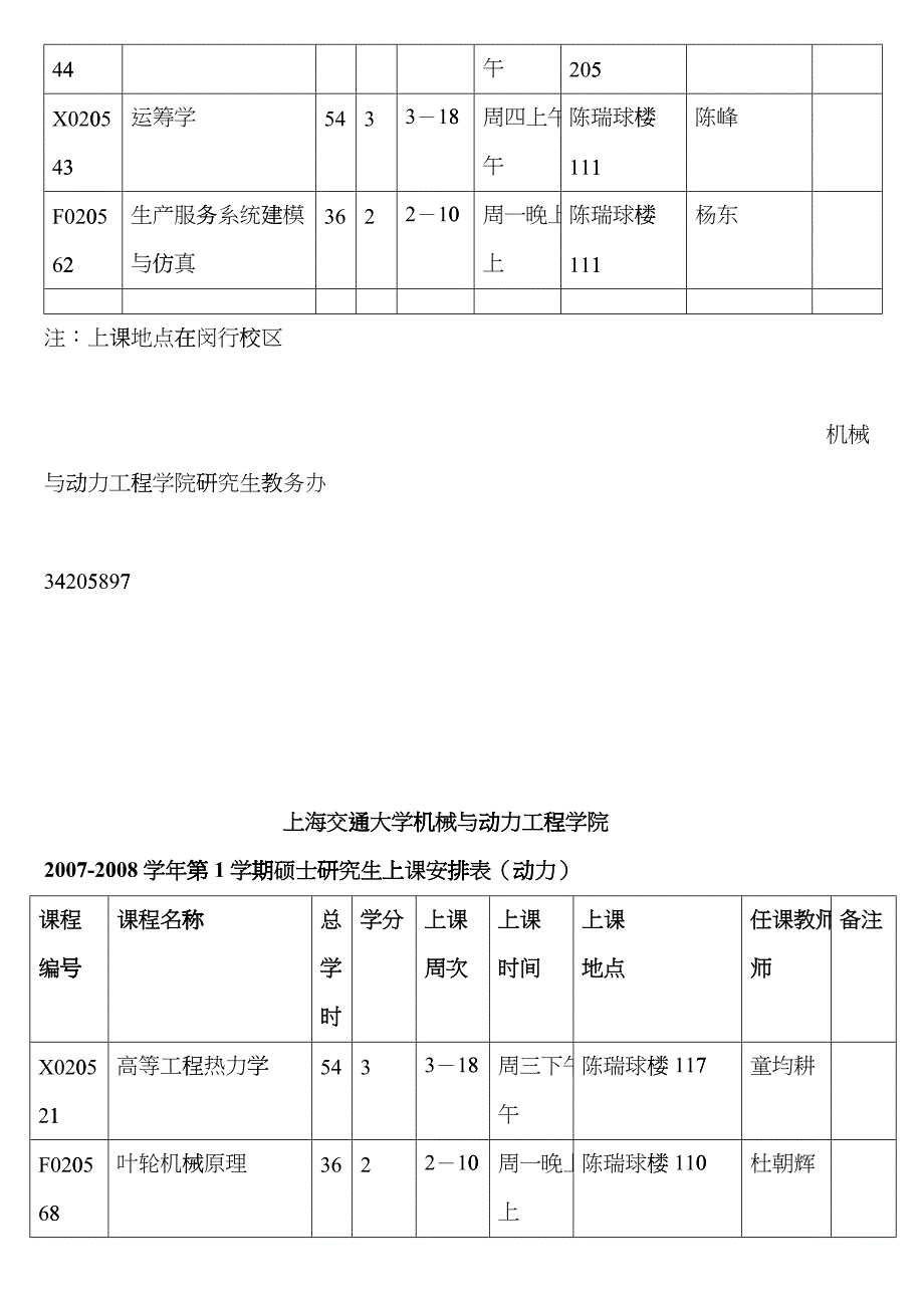 上海交通大学研究生教学安排和上课时间表fuwh_第3页