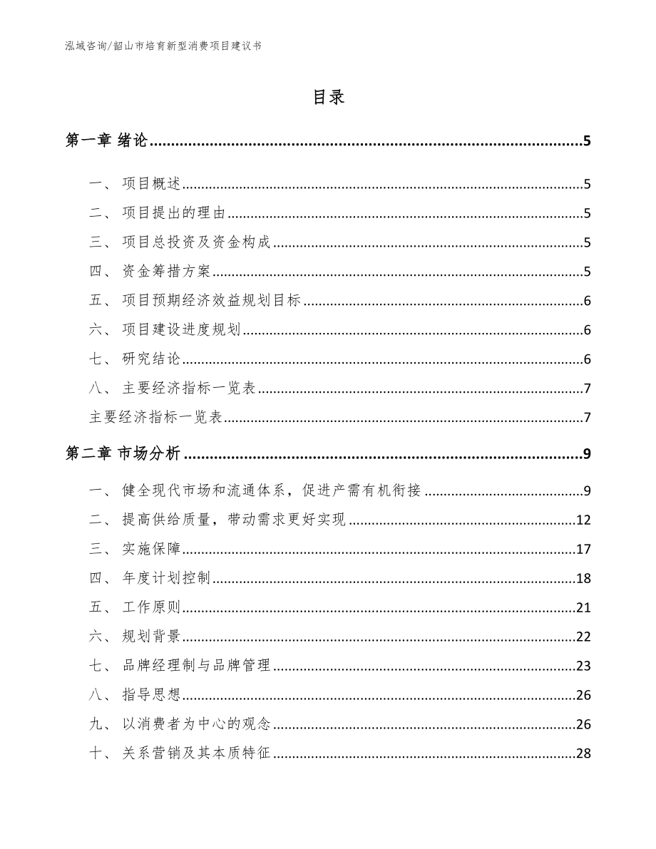 韶山市培育新型消费项目建议书【模板范文】_第1页