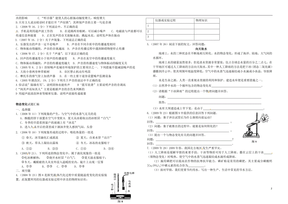 湖南省武冈三中九年级物理培优1（无答案） 新人教版_第2页