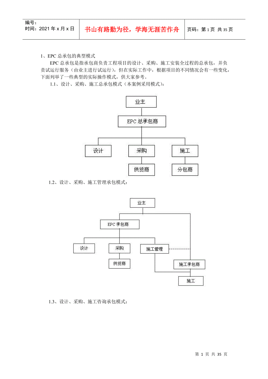 项目案例情景模拟系列之——总承包项目管理_第3页