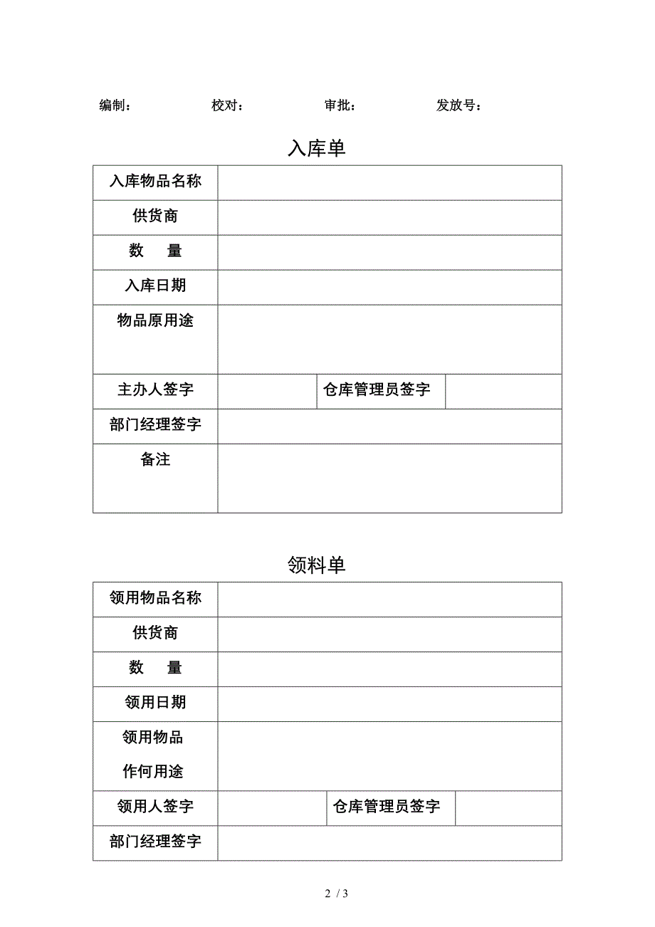 工程系统工程部仓库管理程序试行_第2页