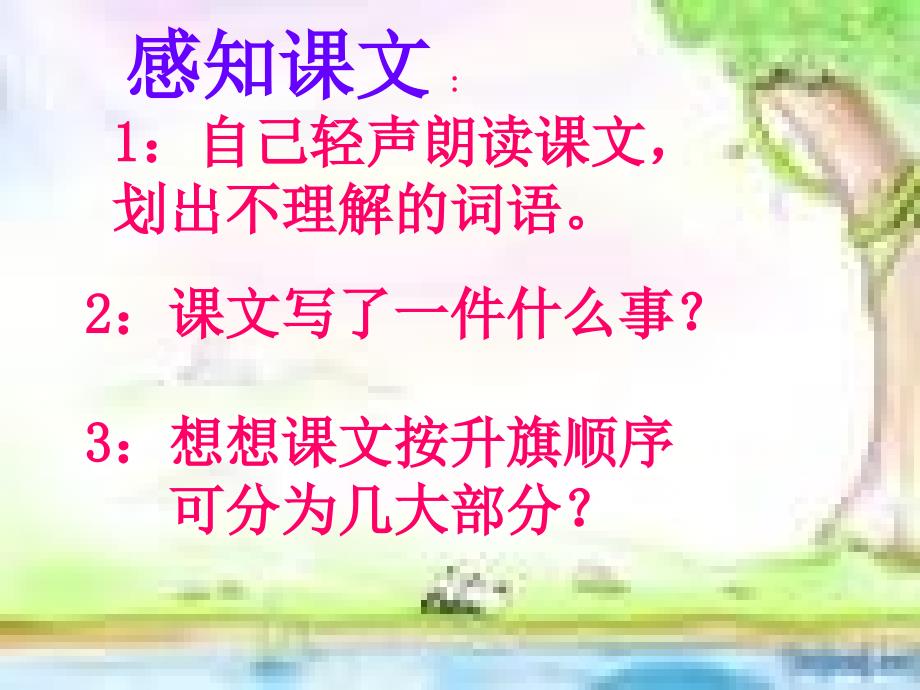 三年级下册语文课件21国旗和太阳一同升起PPT课件1西师大版 (共14张PPT)_第3页