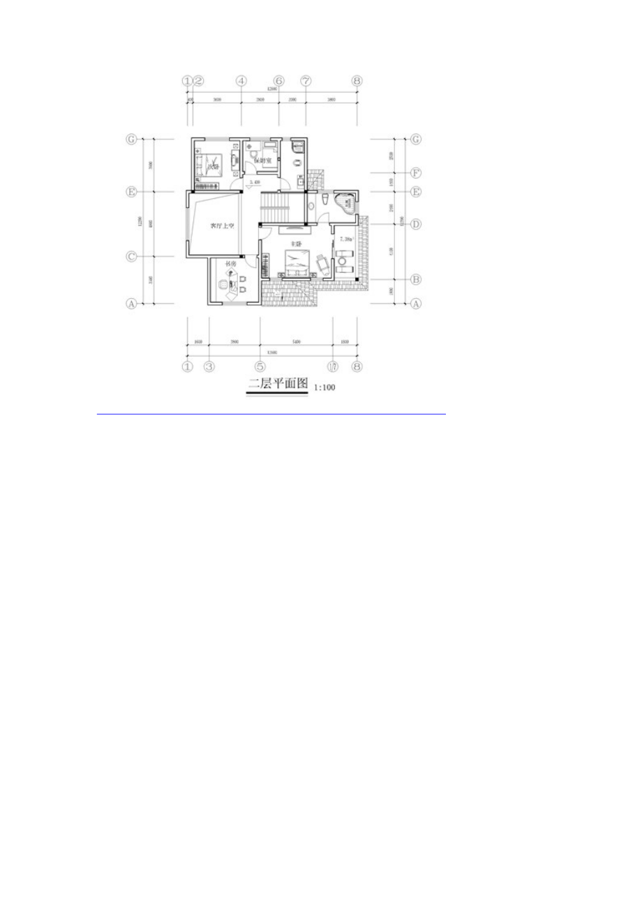 农家户型乡村别墅建筑图纸Word_第2页