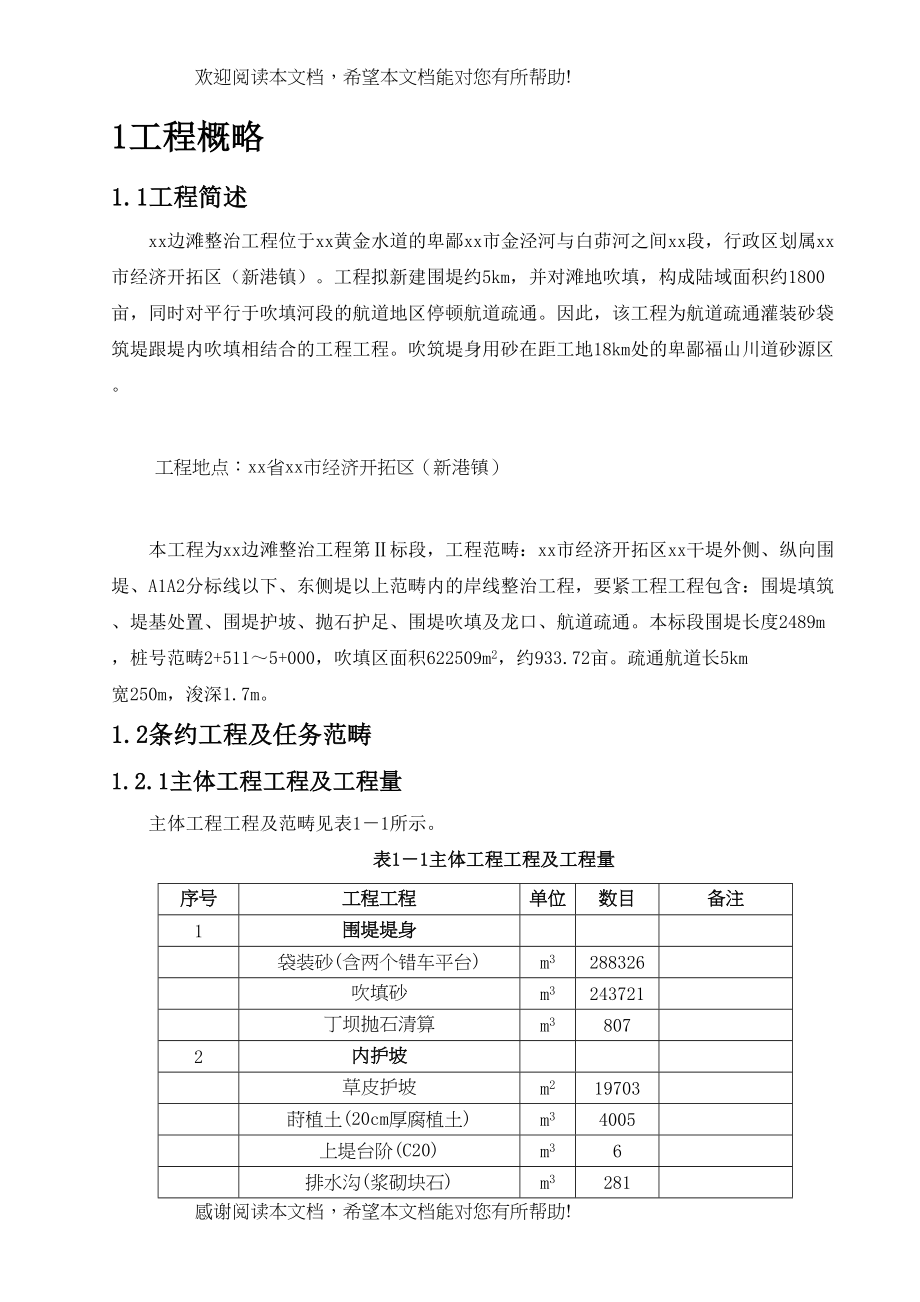 2022年建筑行业某围堤疏浚工程施工组织设计_第1页