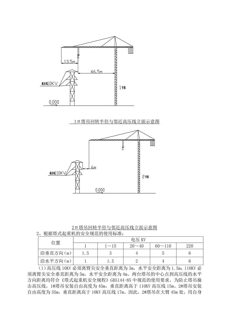 塔吊防碰撞施工方案_第5页