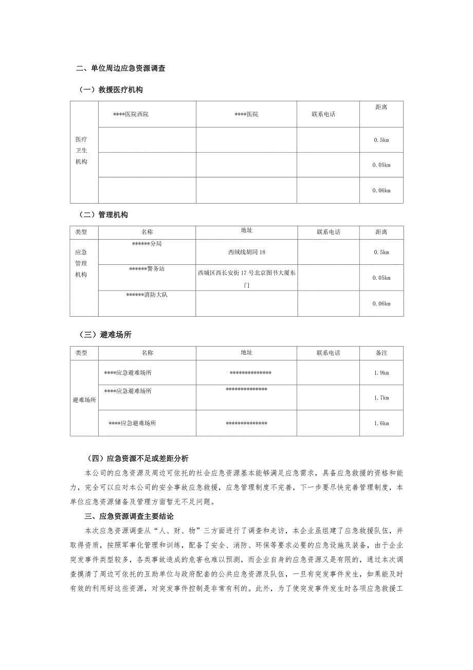 2021新版应急预案—XX公司应急资源调查报告_第4页