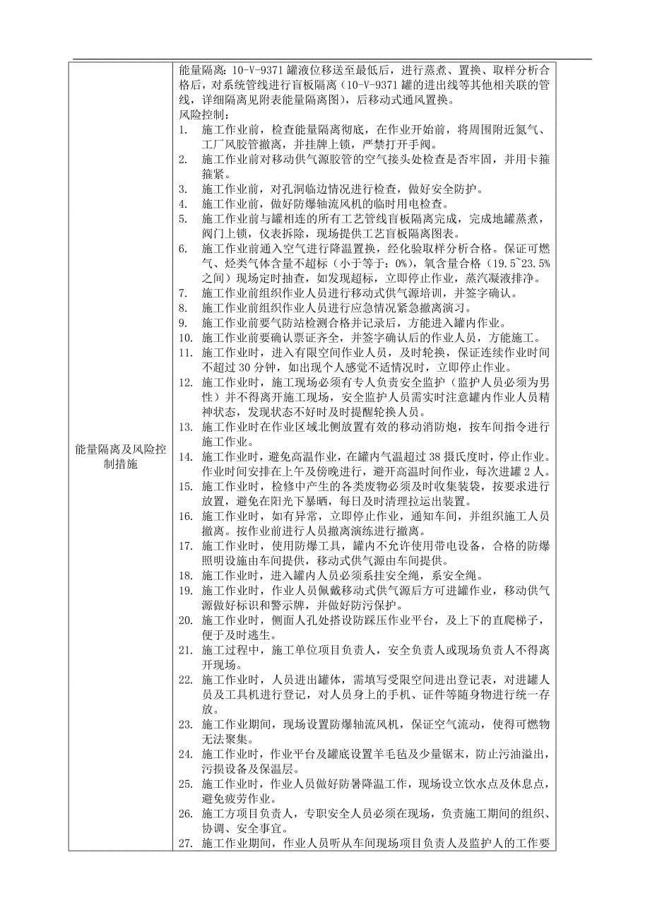 炼油厂化工厂清罐施工作业计划书.doc_第5页