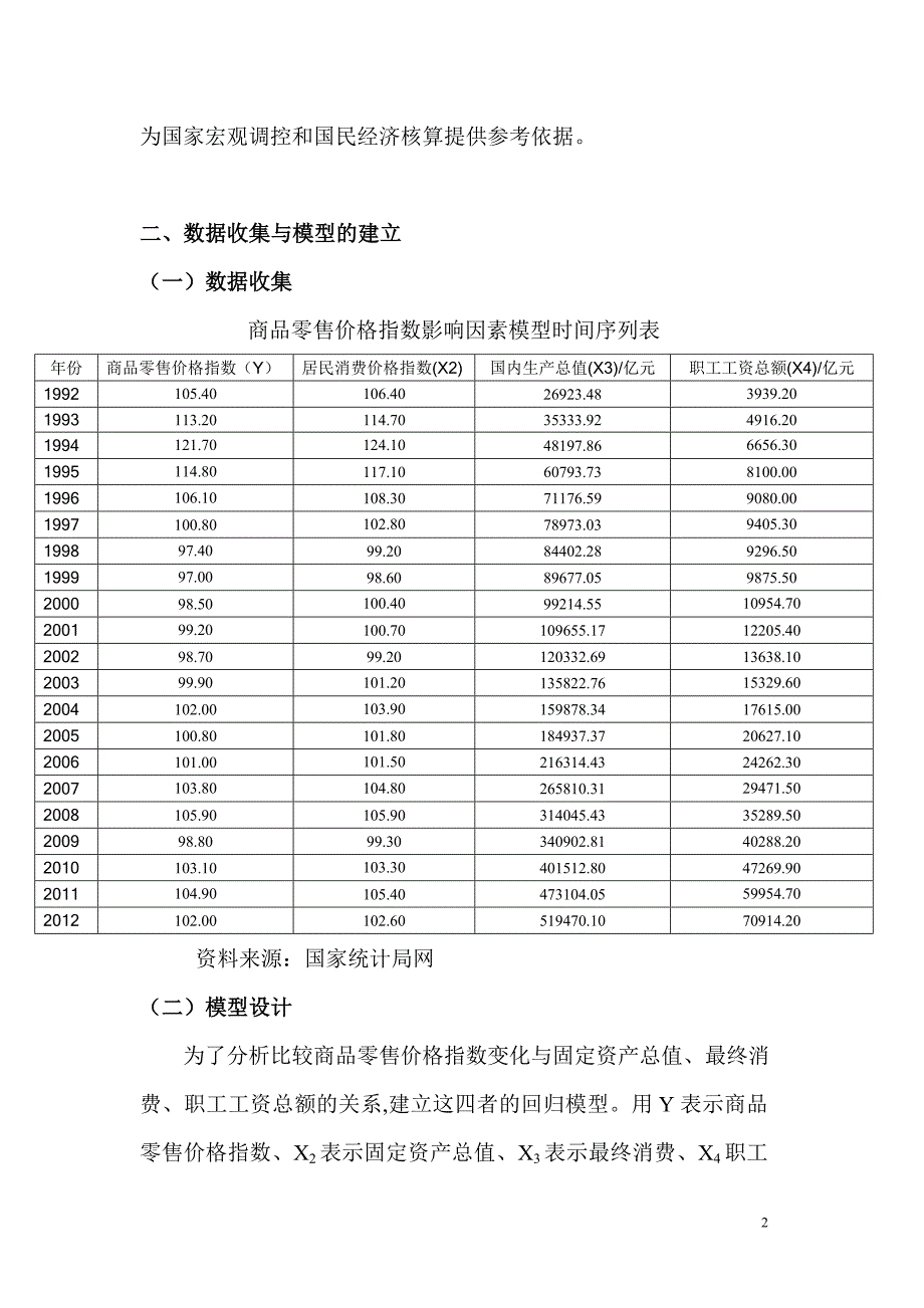 课程论文改革开放以来商品零售价格指数（RPI）变化因素分析.doc_第2页