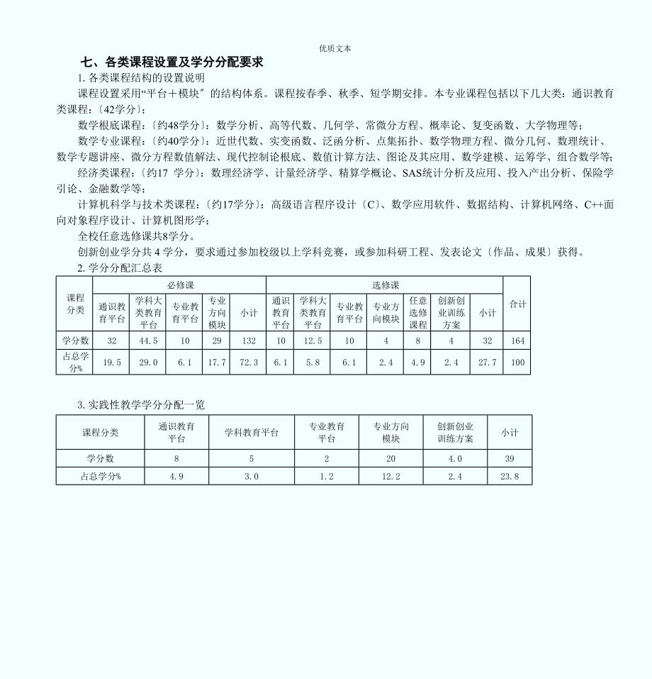 宁波大学理科基地班数学培养方案及教学计划_第2页