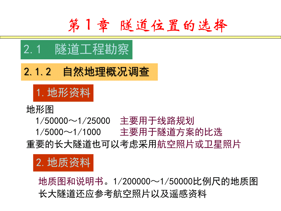 第2章隧道位置的选择_第3页