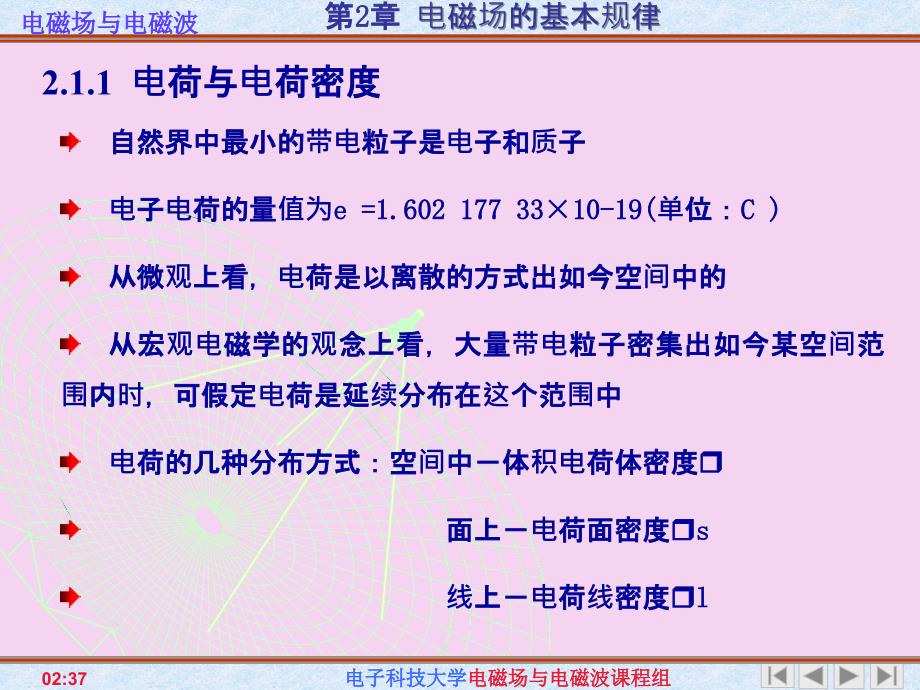 电子科技大学2C电磁场与电磁波第二章电磁场的基本规律ppt课件_第3页