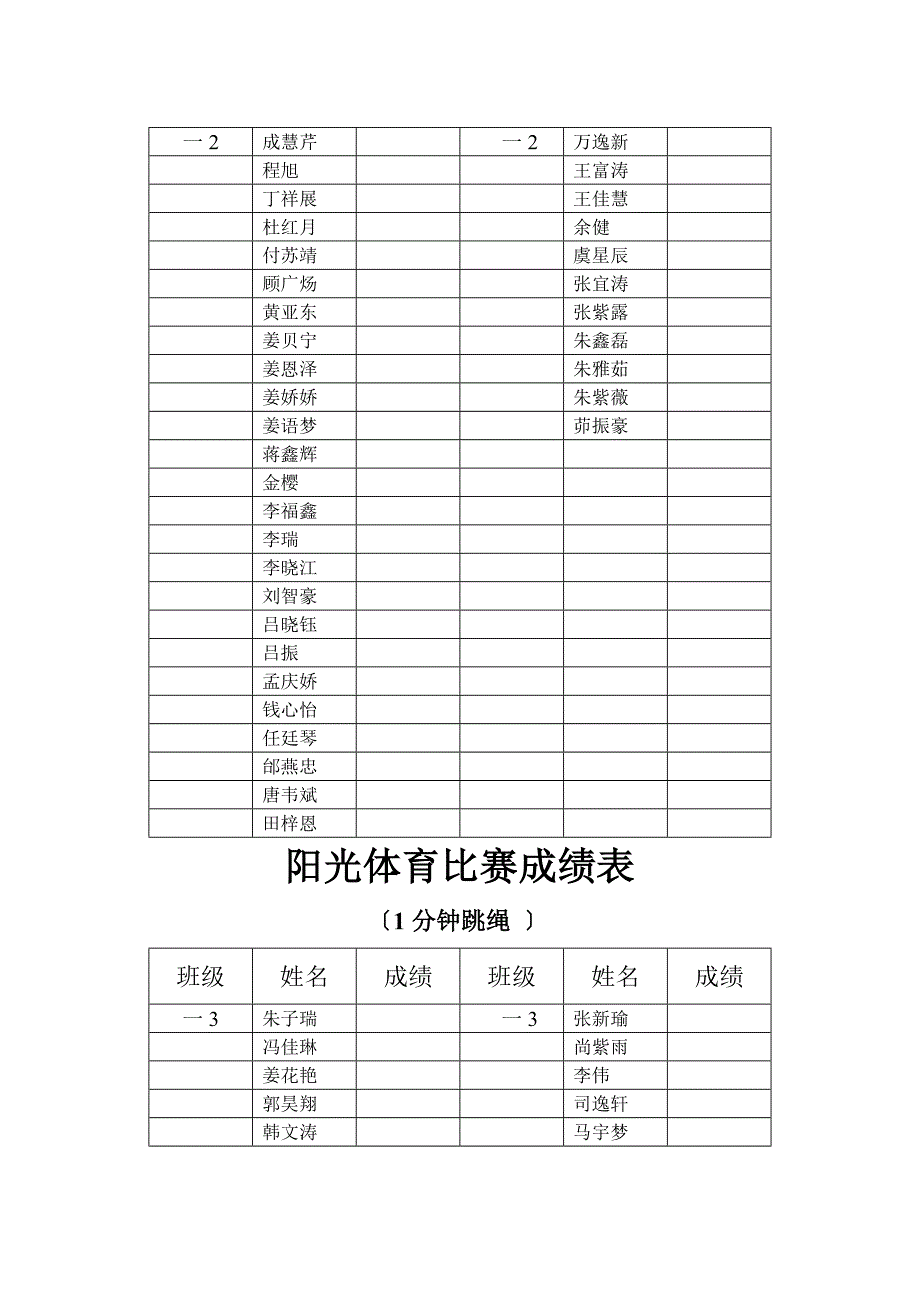 阳光体育比赛表格_第2页