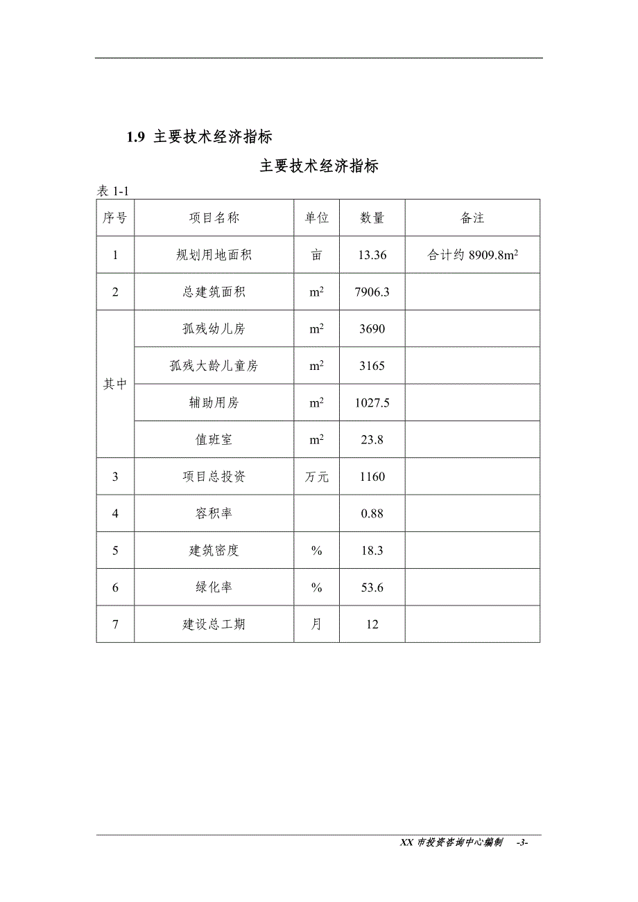 xx市儿童综合服务大楼建设建设可行性研究报告.doc_第3页