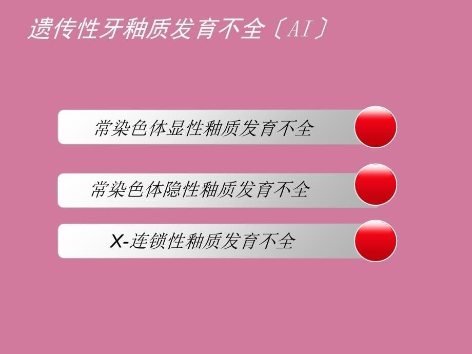 牙齿遗传疾病相关基因的研究进展ppt课件_第5页