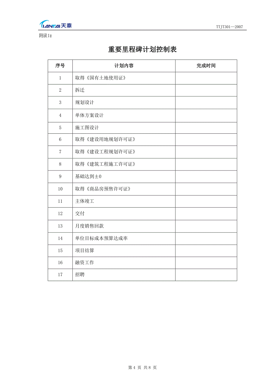 天泰集团月度计划考核激励办法(2007)(1)_第4页