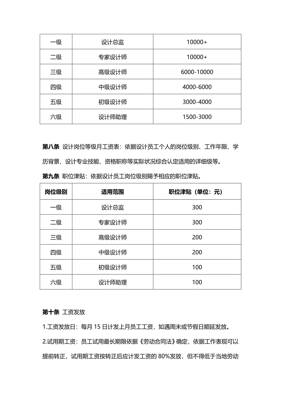 设计公司薪资管理制度_第2页