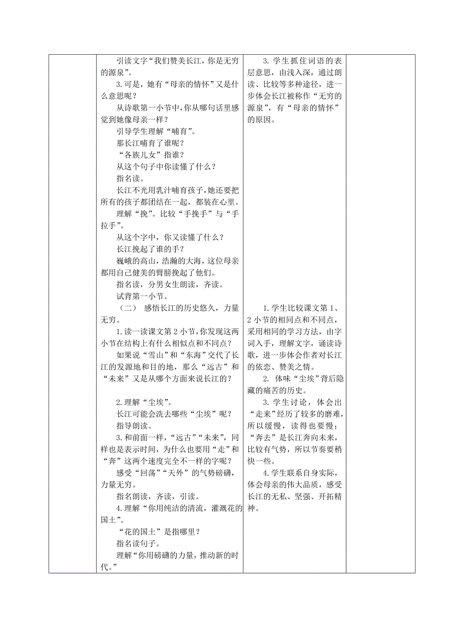 6下1《长江之歌》第二课时课案.doc_第2页