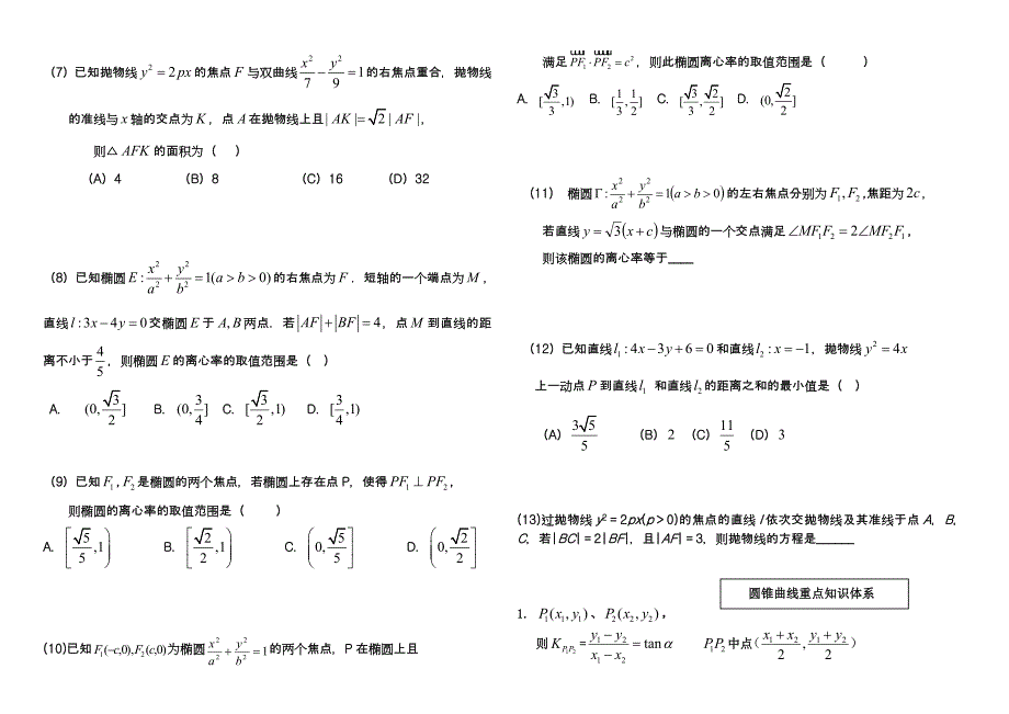 求椭圆方程专题练习_第4页