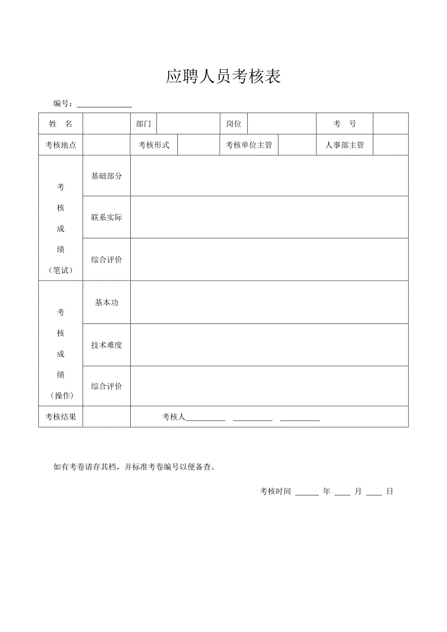 完整全套人事行政表格共76页_第2页