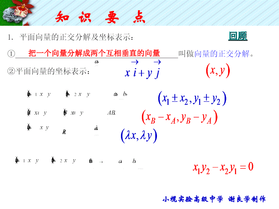 9.2平面向量的坐标运算_第2页