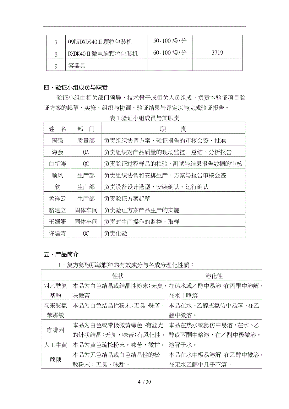 固体制剂设备清洁消毒验证方案_第4页