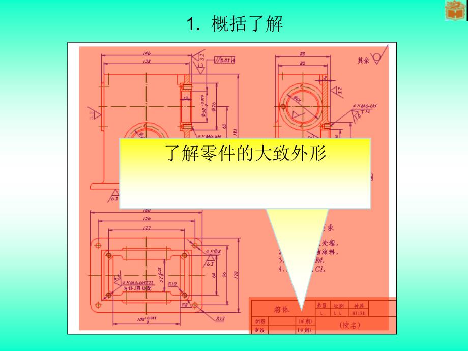 制图看箱体零件图方法和步骤ppt课件_第2页