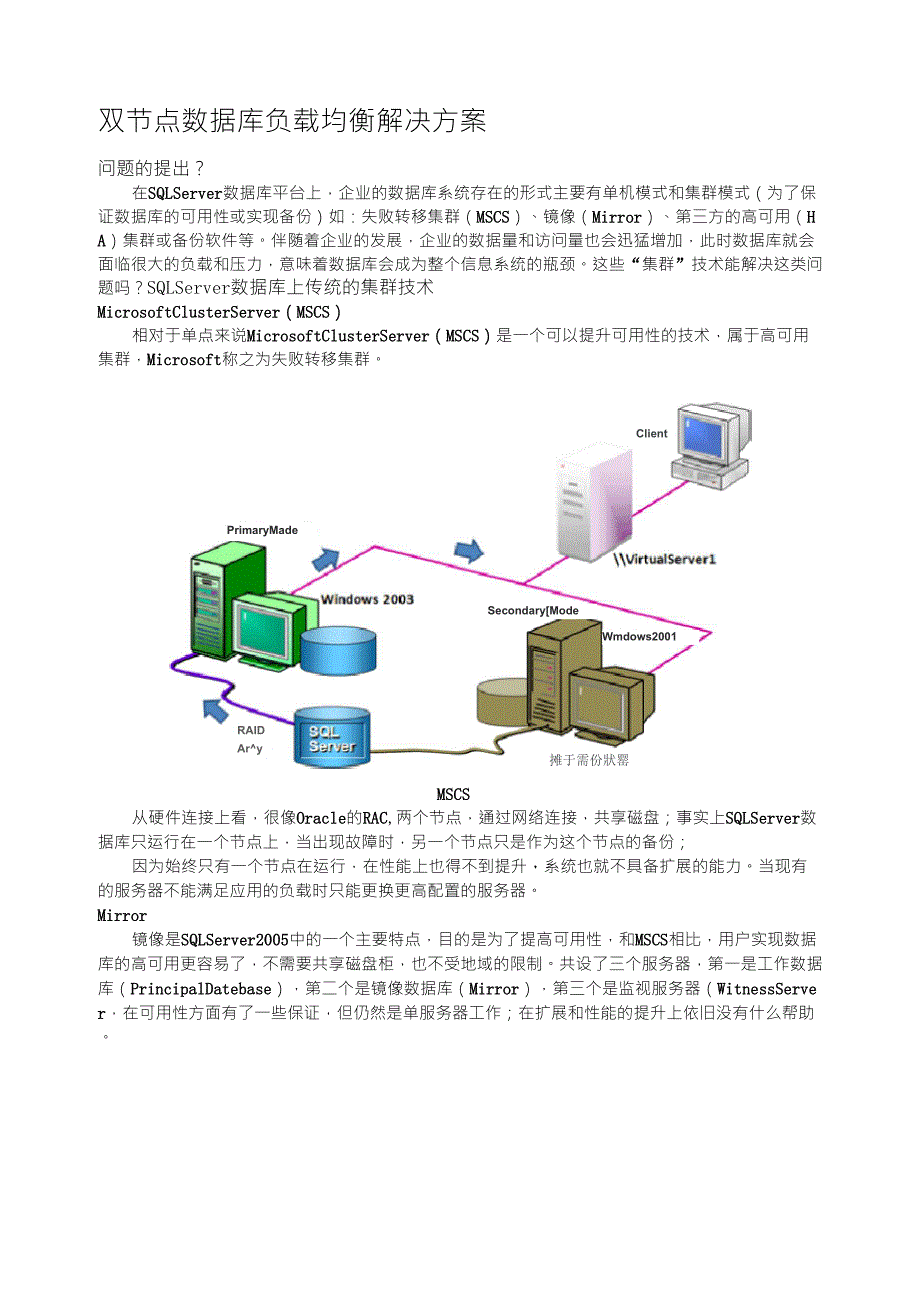 数据库负载均衡解决方案_第1页