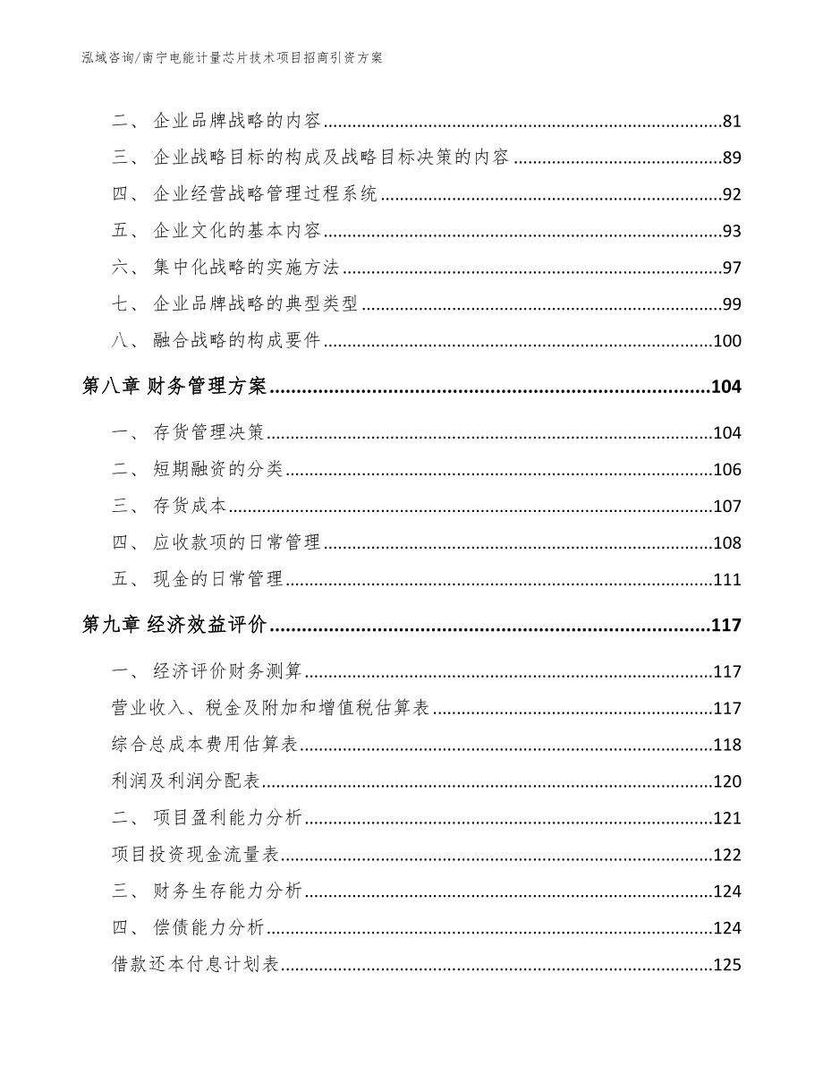 南宁电能计量芯片技术项目招商引资方案_第4页