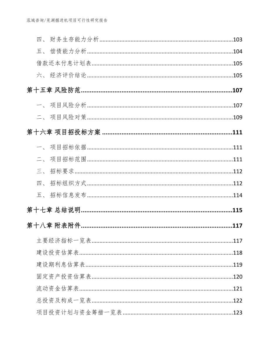 芜湖掘进机项目可行性研究报告模板范文_第5页