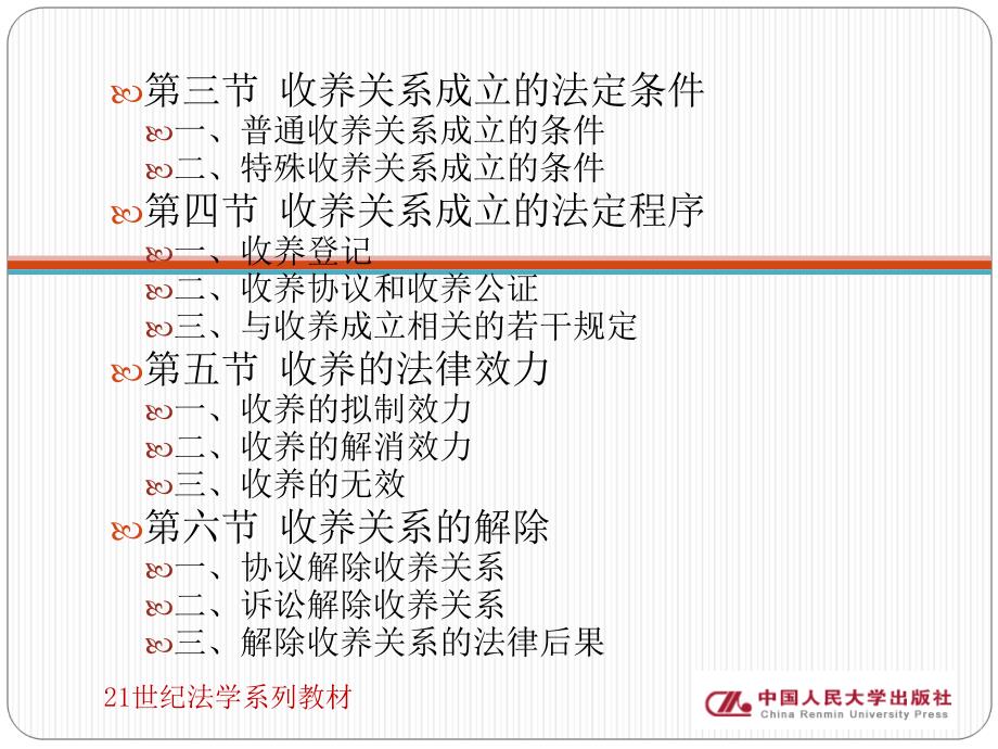 第九章收养 婚姻家庭法 教学课件_第3页