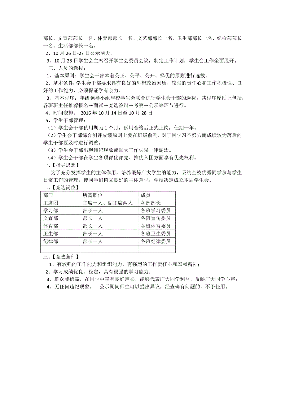 校学生会组建实施方案完整版_第4页