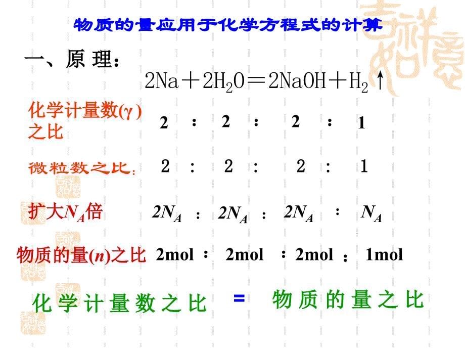 物质的量在化学方程式中的计算.ppt_第5页