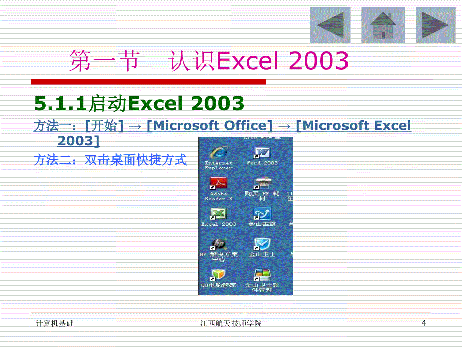 第五章用Excel2003进行电子表格制作第一节_第4页