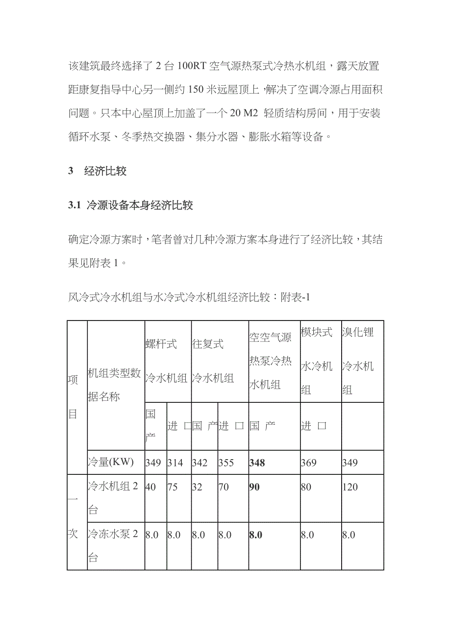 空气源热泵机组工程技术经济分析_第3页