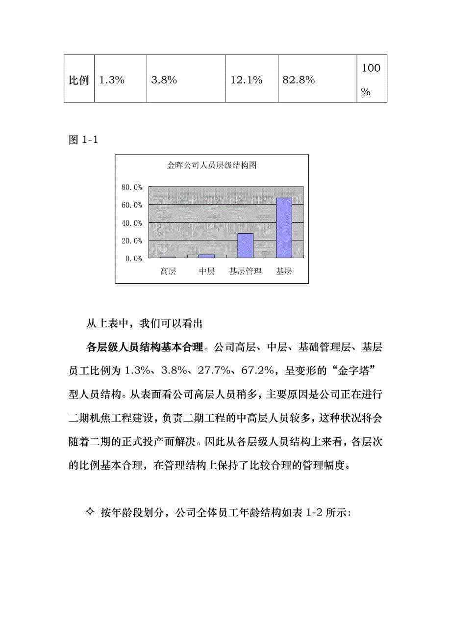 煤焦化工有限公司人力资源诊断报告_第5页