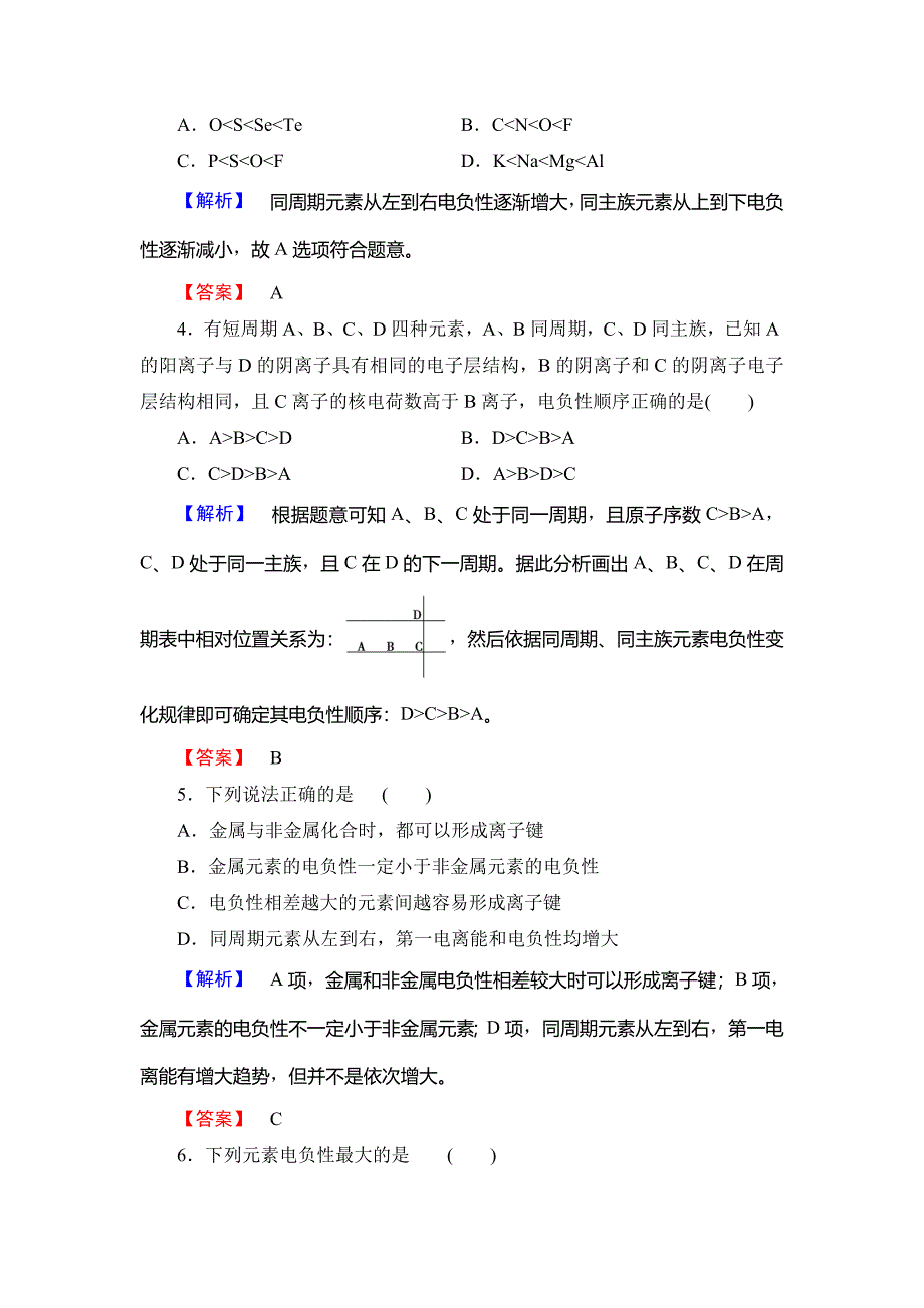 [最新]鲁科版化学选修3学业分层测评5 Word版含解析_第2页