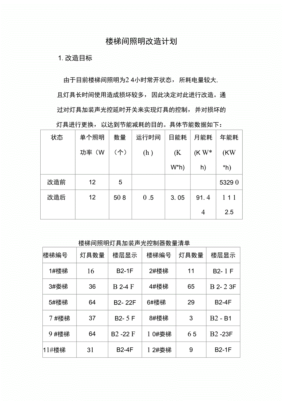 楼梯间照明改造计划_第3页