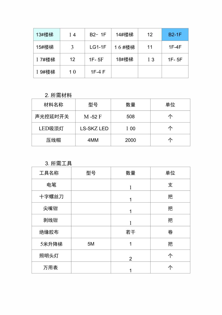 楼梯间照明改造计划_第4页