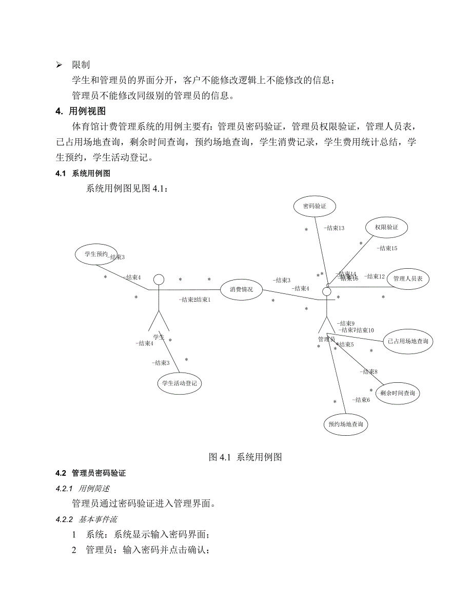 体育馆计费管理系统毕业设计_第4页