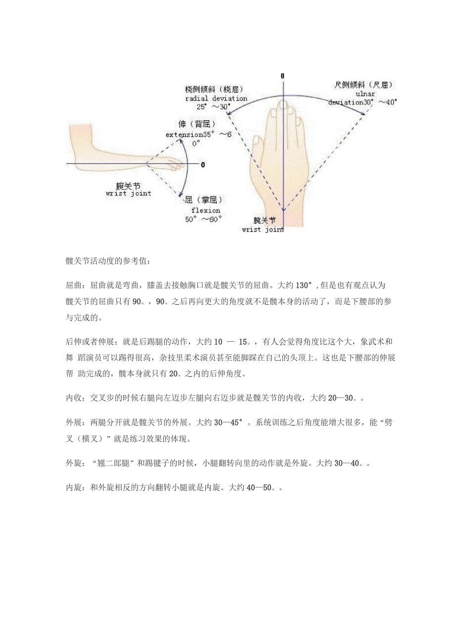 四肢关节活动度参考值_第5页