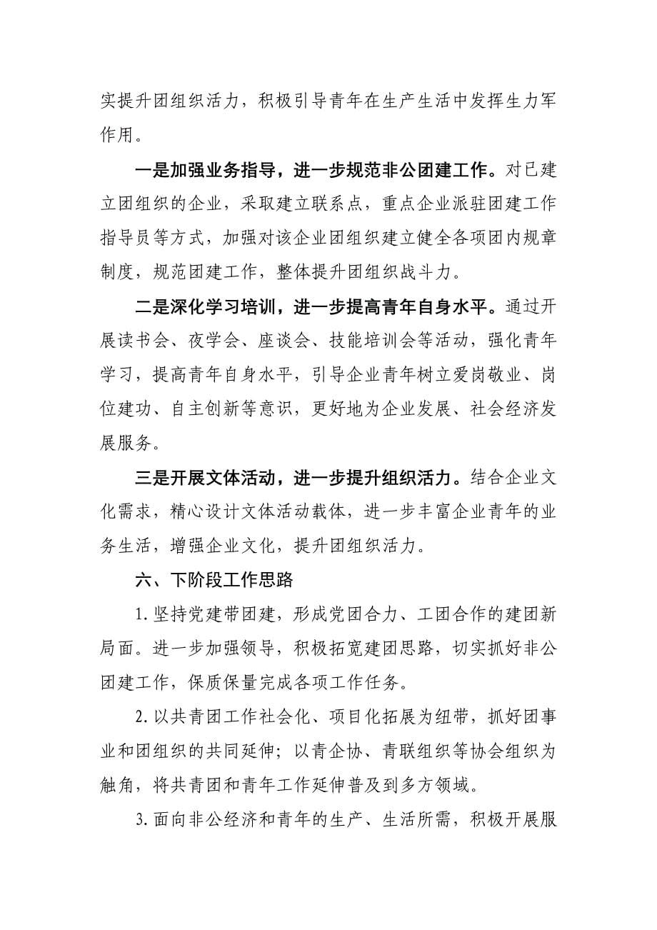 县非公团建工作汇报材料.doc_第5页